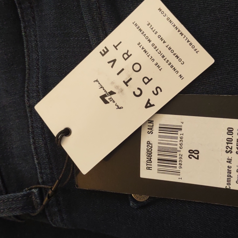 7 for All mankind AUSTYN relaxed straight leg mens jeans 28 active sport Stretch - Picture 4 of 8